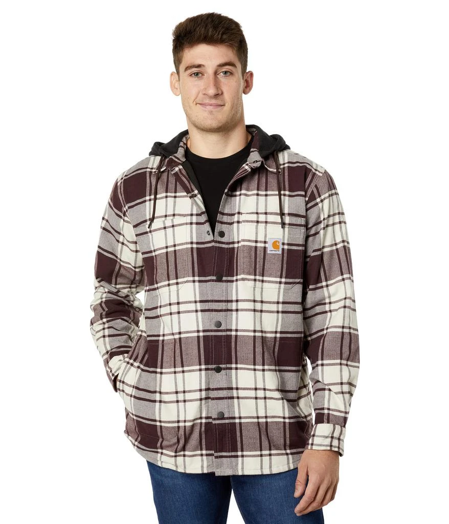 商品Carhartt|Rugged Flex® Relaxed Fit Flannel Fleece Lined Hooded Shirt Jac,价格¥563,第1张图片