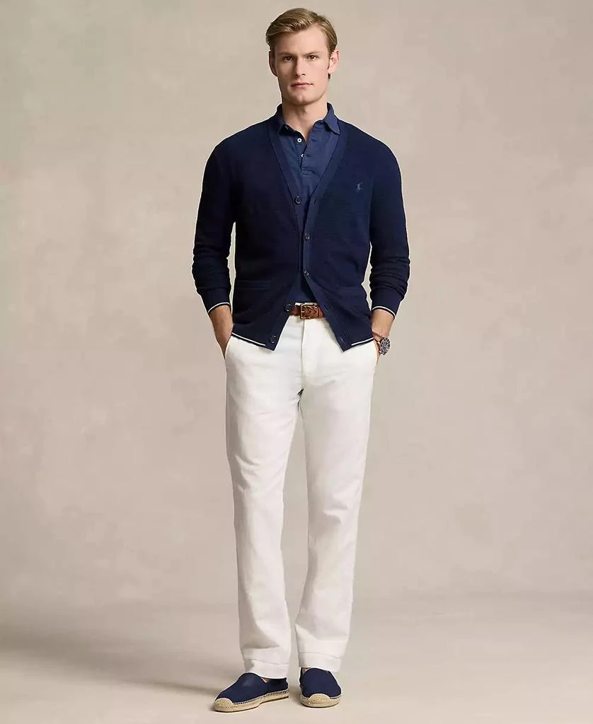 商品Ralph Lauren|Men's Textured Cotton-Linen V-Neck Cardigan,价格¥962,第4张图片详细描述