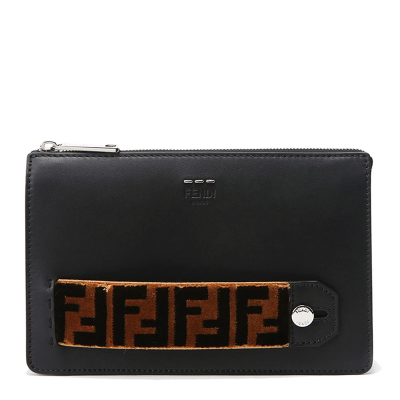 商品[国内直发] Fendi|FENDI 黑色男士手拿包 7VA350-A0VU-F0W4L,价格¥7706,第1张图片