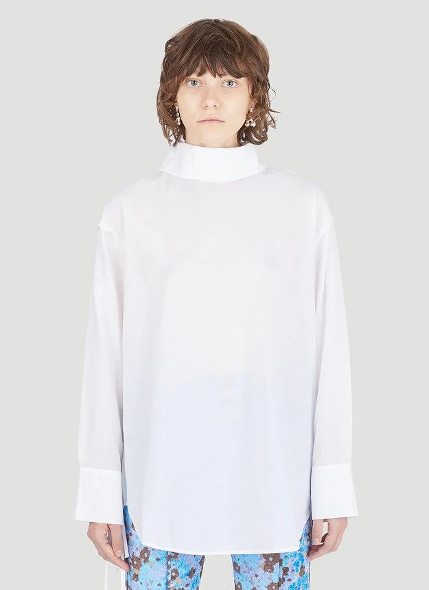 商品Acne Studios|Reverse Shirt in White,价格¥1221,第1张图片