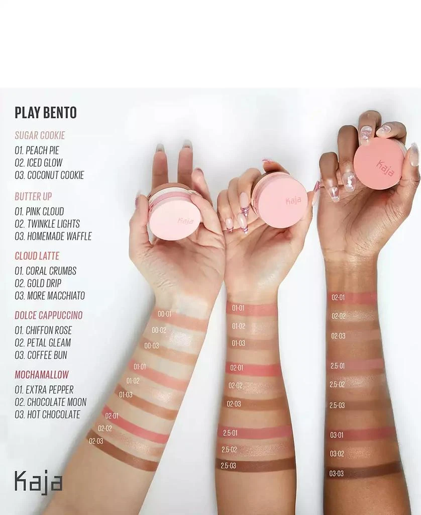 商品Kaja|Face Bento Cream Bronzer, Powder Blush & Highlighter Sculpting Trio,价格¥223,第5张图片详细描述