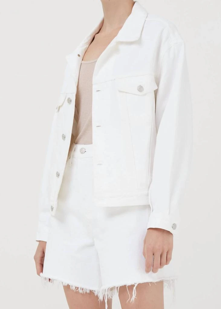 商品AGOLDE|Charlie Denim Jacket in White,价格¥1102,第4张图片详细描述