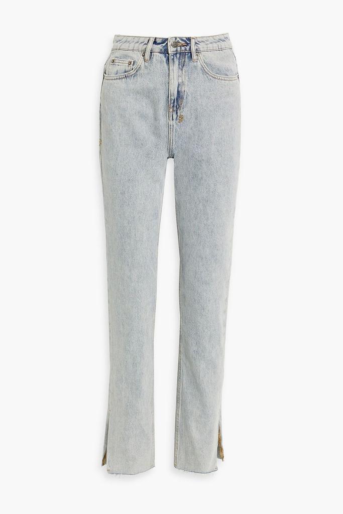 KSUBI | Faded high-rise straight-leg jeans 460.02元 商品图片