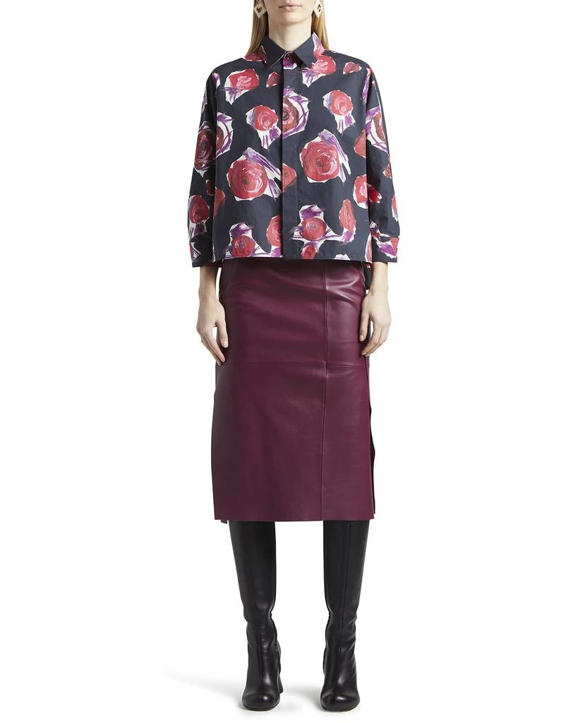 商品Marni|Tulip-Print Poplin A-Line Shirt,价格¥1406,第3张图片详细描述