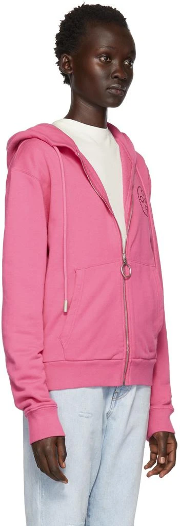 商品Off-White|Pink Cross Zip Hoodie,价格¥2825,第2张图片详细描述