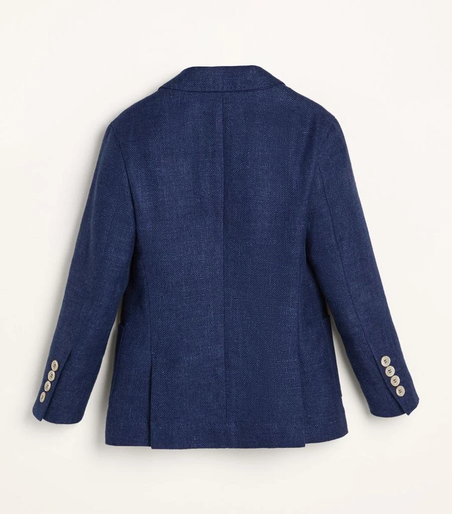 商品Brunello Cucinelli|Linen-Wool-Silk Blazer (4-14 Years),价格¥8851,第3张图片详细描述