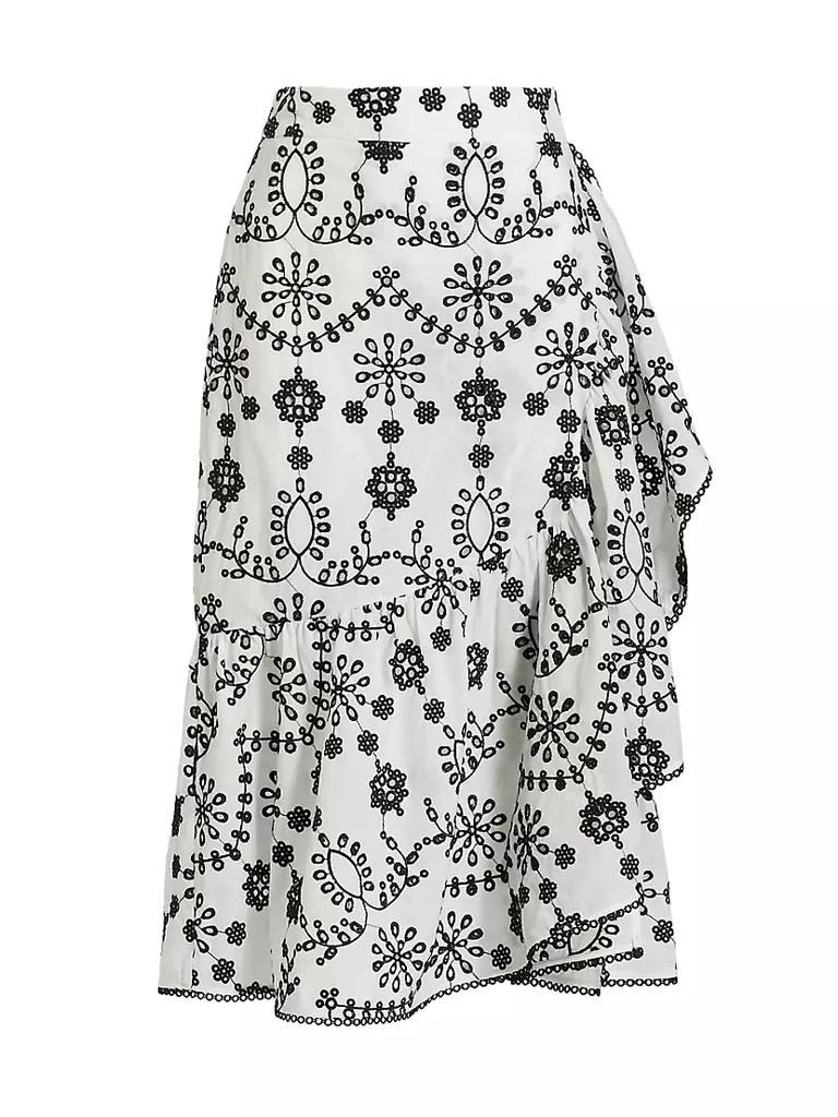 商品Tahari|Embroidered Midi-Skirt,价格¥732,第1张图片