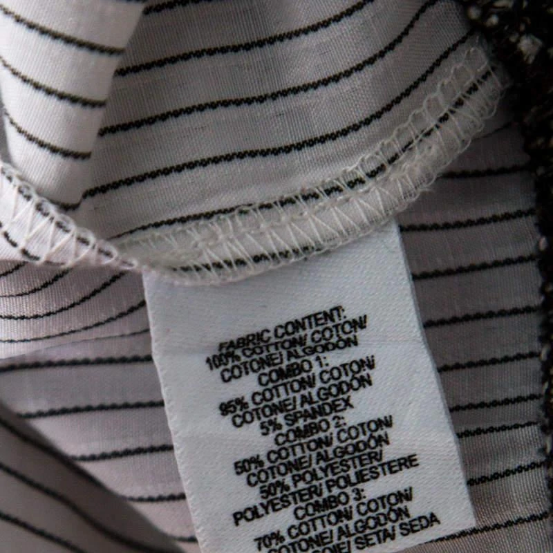 10 Crosby Derek Lam Grey and White Knit Striped Layered Sleeveless Blouse S 商品
