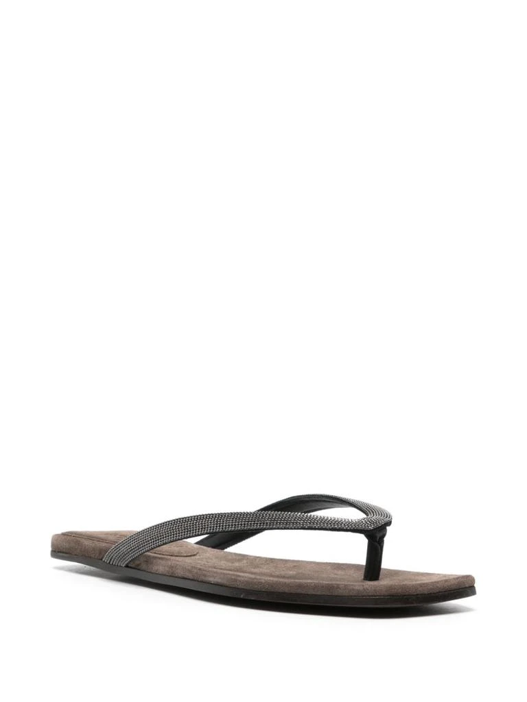 商品Brunello Cucinelli|LEATHER FLIP FLOPS,价格¥4964,第2张图片详细描述