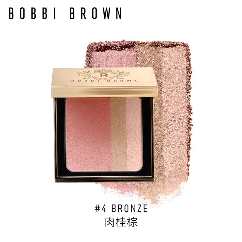 BOBBI BROWN 芭比波朗 盈亮三色腮红盘 6.6g 质地细腻 一抹融肤 宛若天生 商品