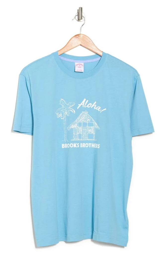 商品Brooks Brothers|Aloha Graphic Cotton T-Shirt,价格¥184,第3张图片详细描述