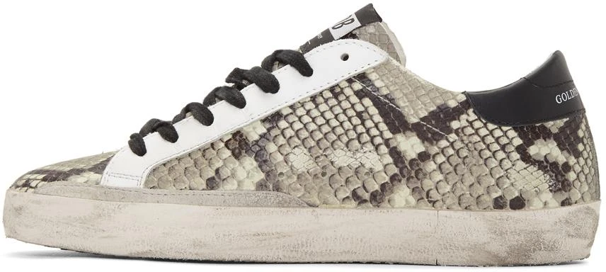 商品Golden Goose|Beige & Black Snake Superstar Sneakers,价格¥2503,第3张图片详细描述