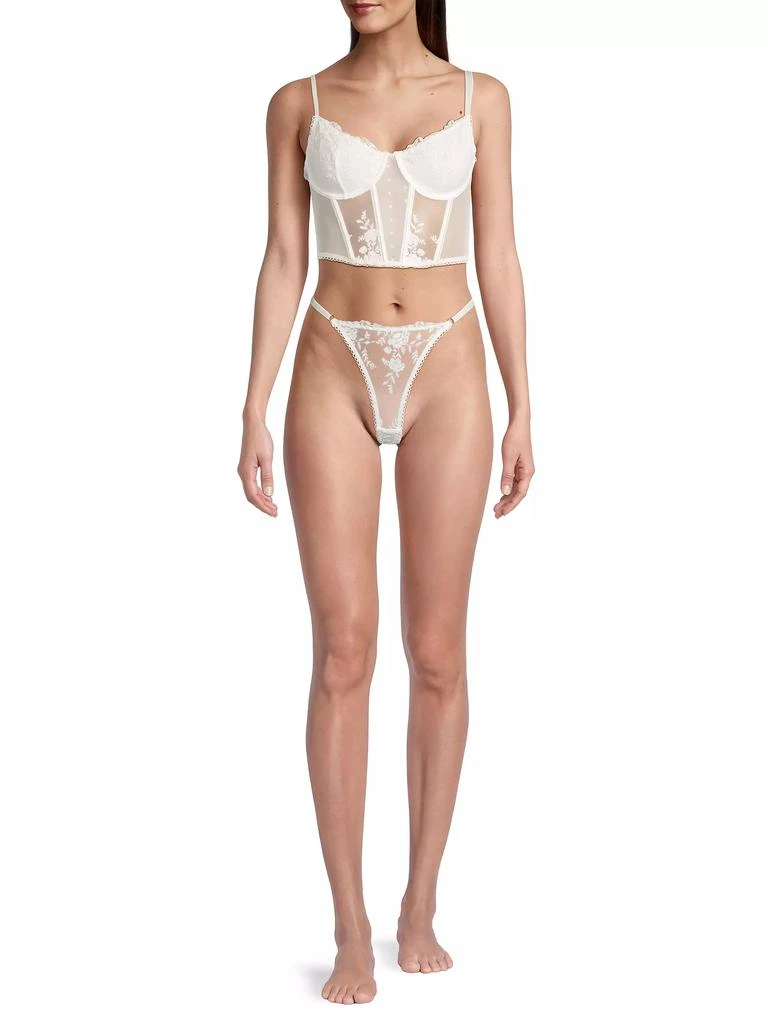 商品Kat the Label|Nicolette Mesh & Lace Bustier,价格¥255,第2张图片详细描述