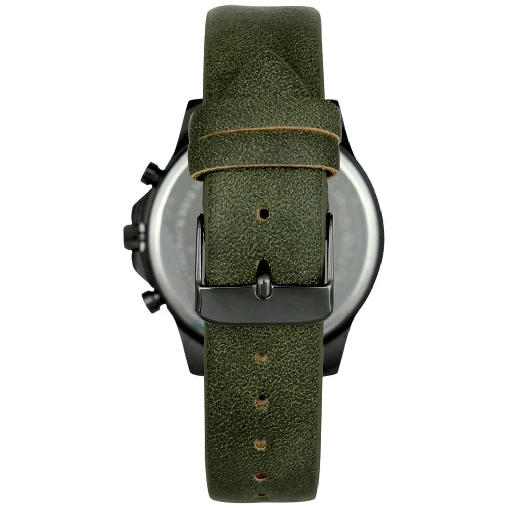 商品INC International|Men's Green Faux-Leather Strap Watch 42mm, Created for Macy's,价格¥282,第2张图片详细描述