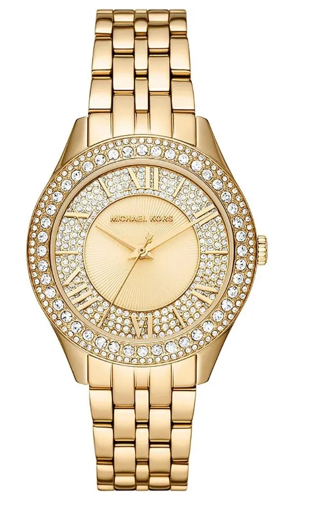 商品Michael Kors|Harlowe Pave Quartz Crystal Ladies Watch MK4709,价格¥1177,第1张图片