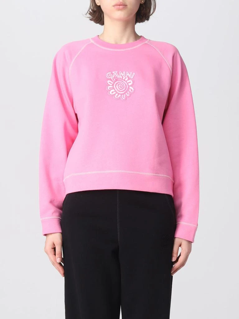 商品Ganni|Ganni sweatshirt in cotton,价格¥870,第1张图片