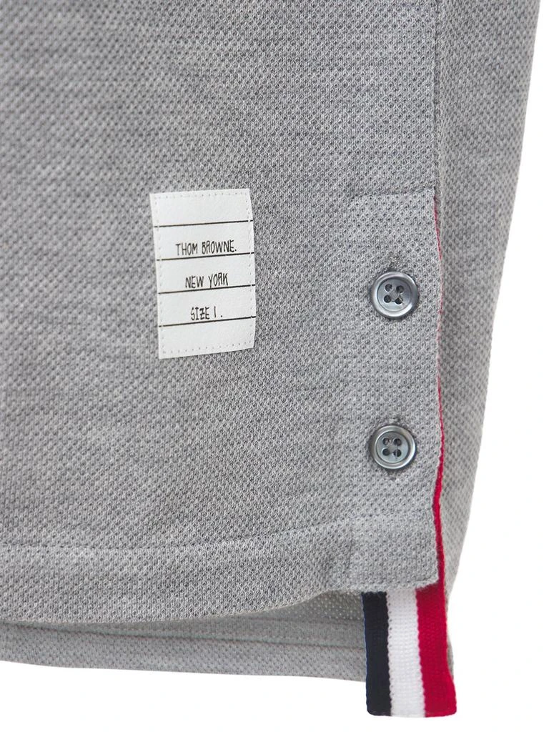 商品Thom Browne|Intarsia Band Cotton Jersey T-shirt,价格¥3152,第5张图片详细描述