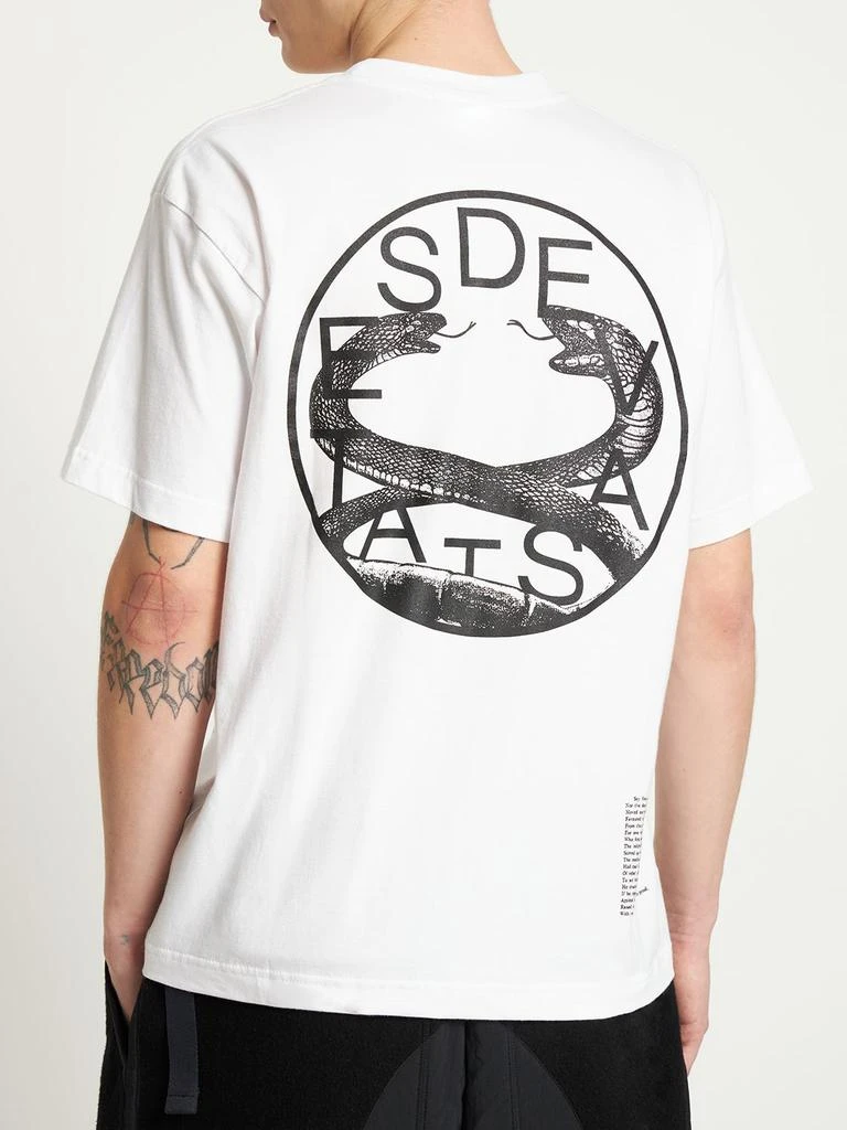 商品DEVA STATES|Serpents Printed Cotton Jersey T-shirt,价格¥222,第2张图片详细描述