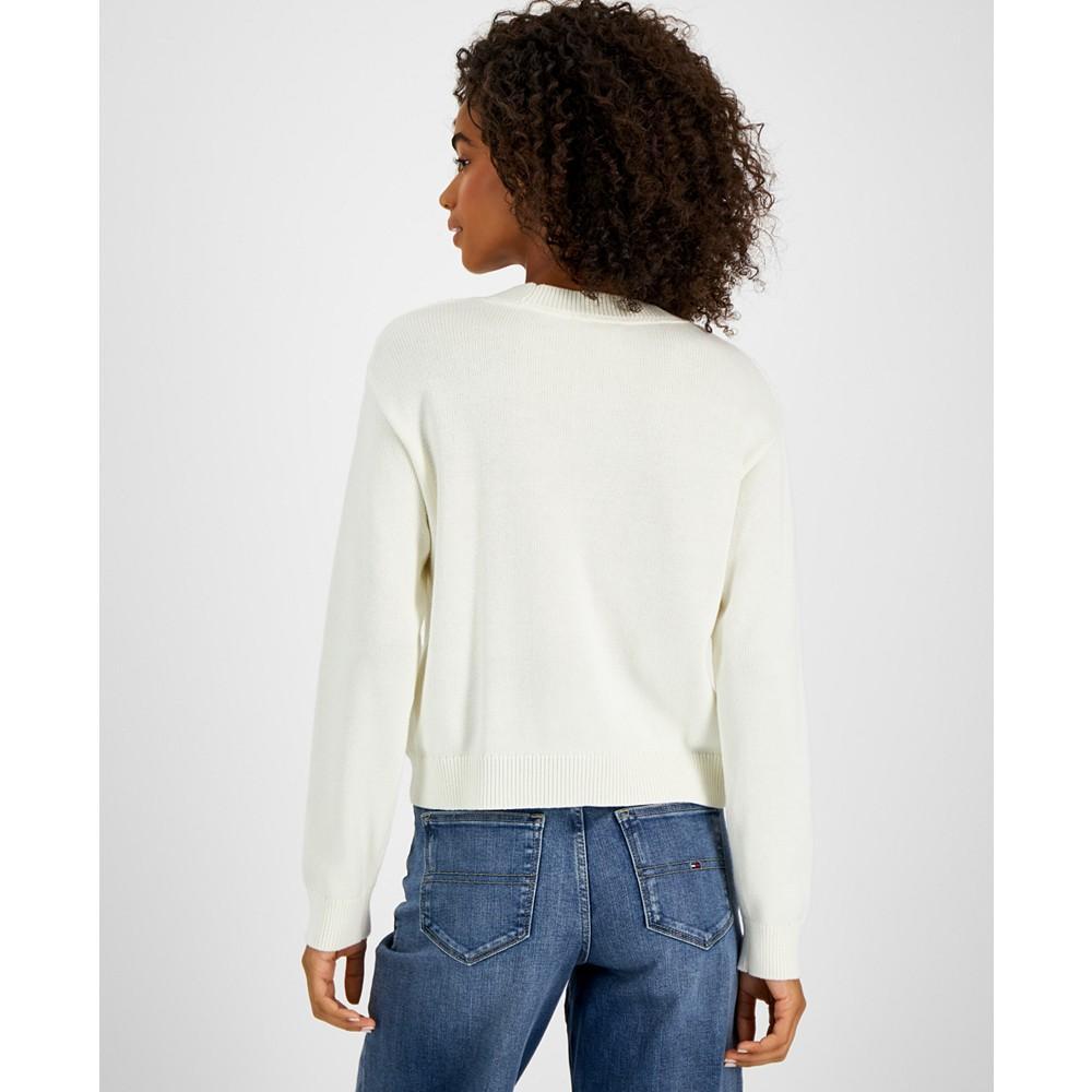 商品Tommy Jeans|Women's Cable-Knit Sweater,价格¥360,第4张图片详细描述
