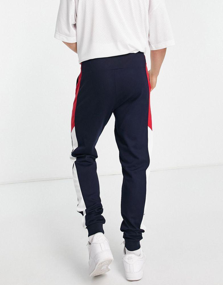 商品Tommy Hilfiger|Tommy Hilfiger Performance colorblock cuffed joggers in navy,价格¥735,第4张图片详细描述