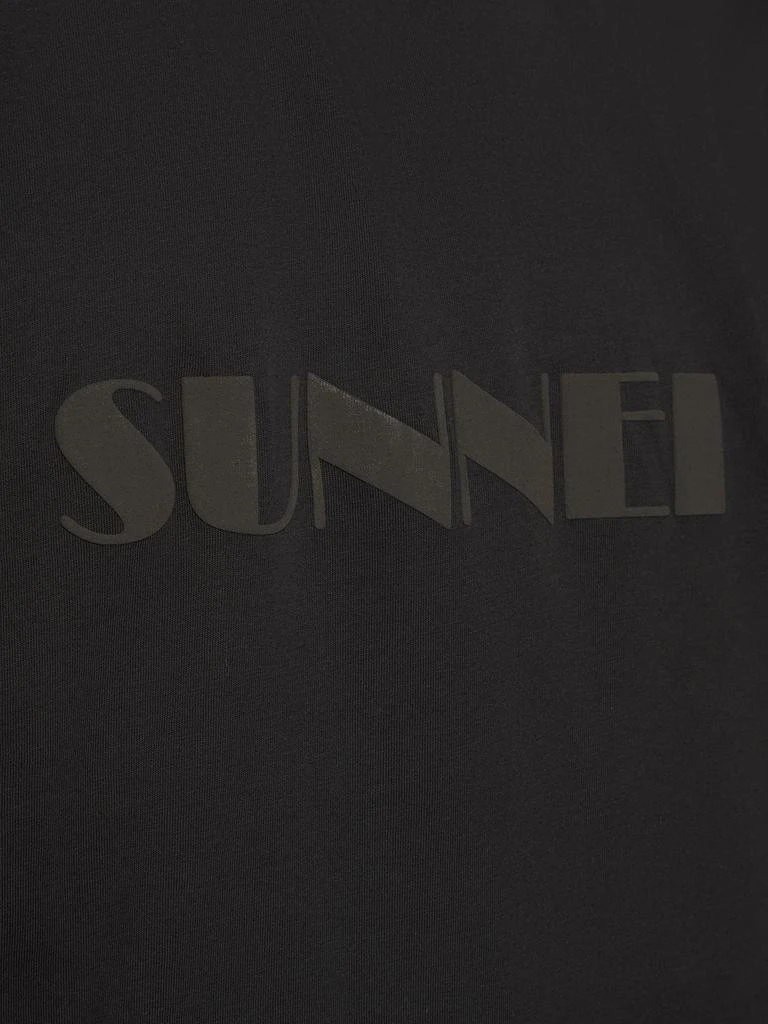 商品SUNNEI|Logo Print Cotton Jersey T-shirt,价格¥1298,第3张图片详细描述