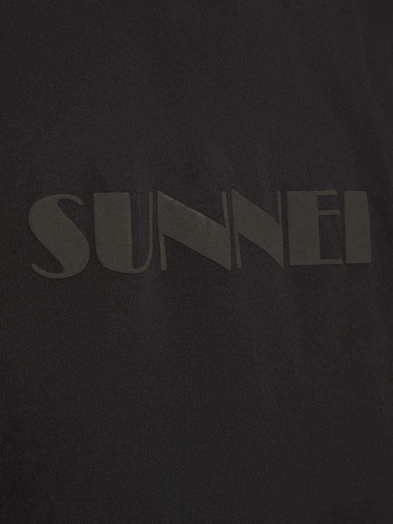 商品SUNNEI|Logo Print Cotton Jersey T-shirt,价格¥1261,第3张图片详细描述