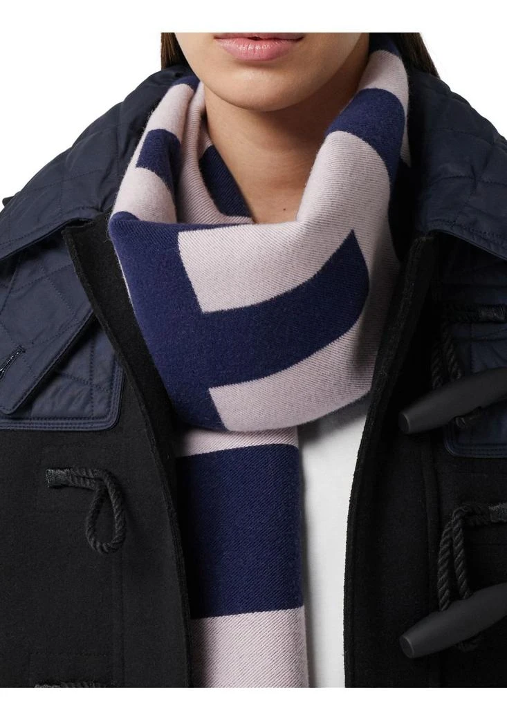 商品Burberry|带logo羊毛提花围巾,价格¥2542,第4张图片详细描述