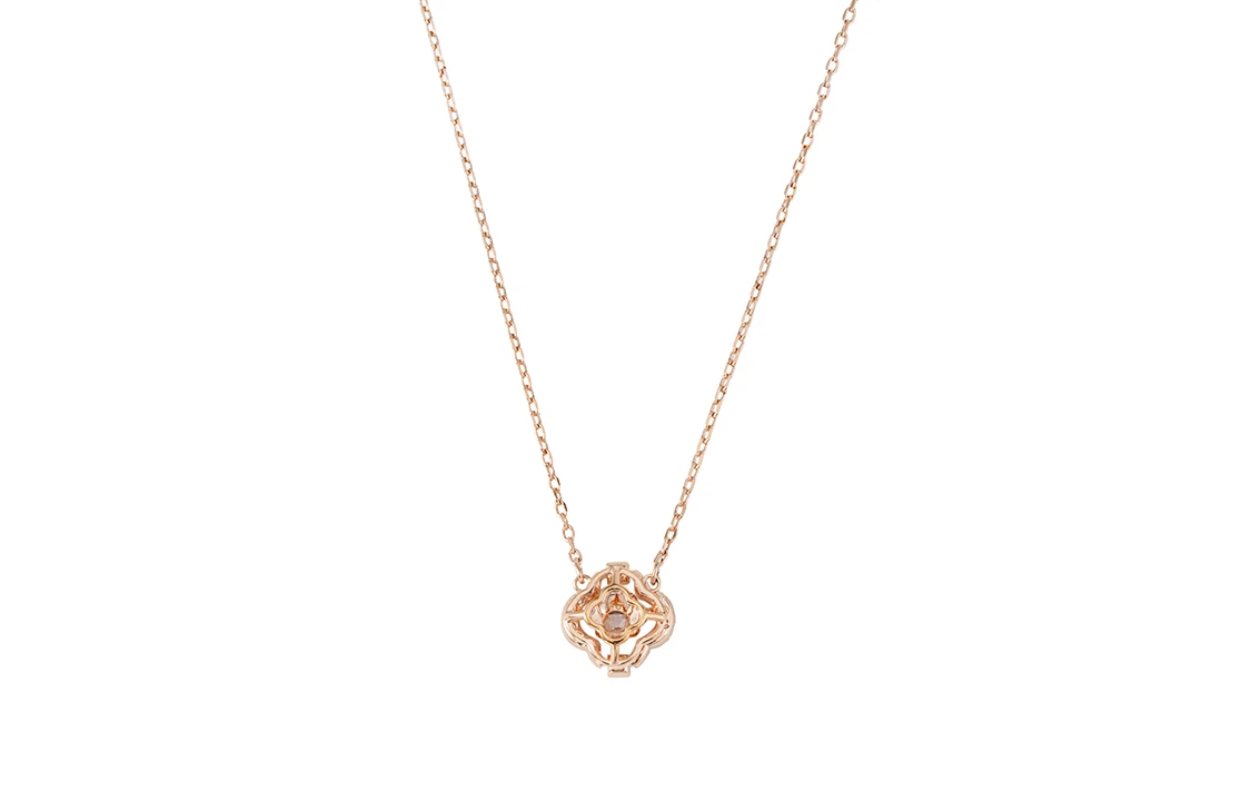 商品[国内直发] Swarovski|施华洛世奇 幸运四叶草 水晶 项链 女款 玫瑰金色,价格¥640,第6张图片详细描述