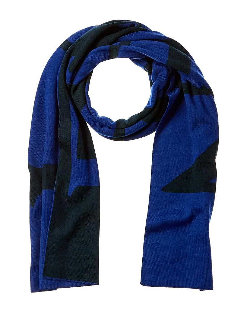 商品Lanvin|LANVIN Intarsia Knit Logo Wool Scarf,价格¥1080,第1张图片