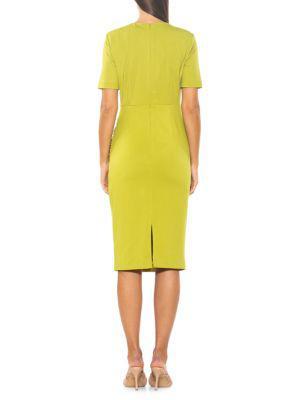 商品ALEXIA ADMOR|Cateleya Draped Sheath Dress,价格¥574,第4张图片详细描述