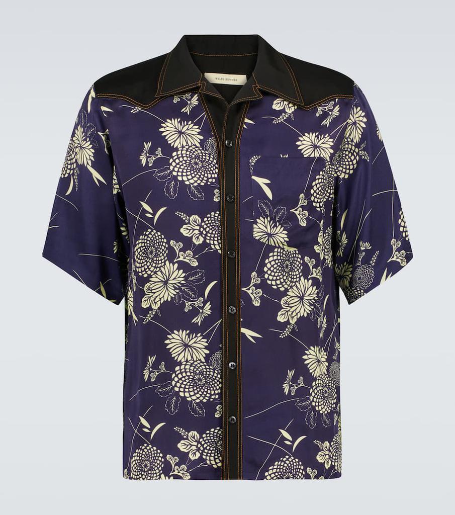 商品WALES BONNER|Highlife印花短袖衬衫,价格¥2338,第1张图片