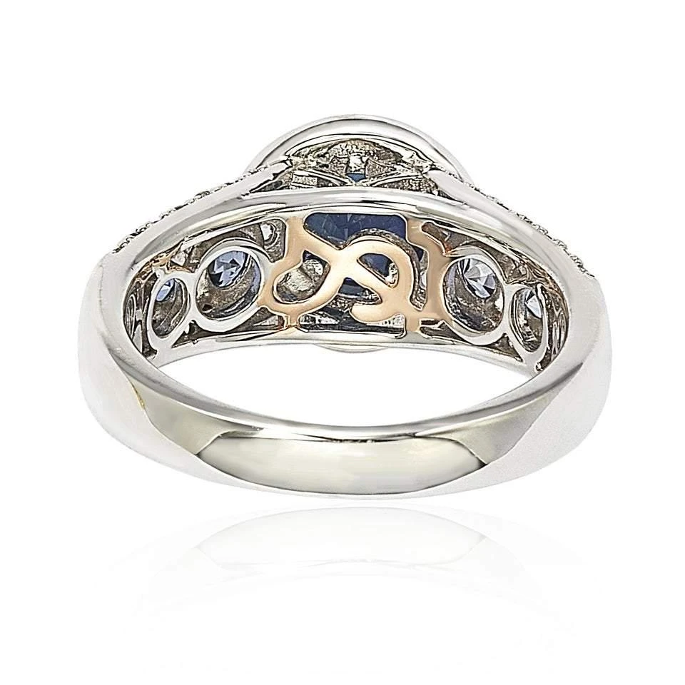 商品Suzy Levian|Sterling Silver 3.61ct TGW Sapphire and Diamond Bridal Engagement Ring,价格¥3326,第3张图片详细描述