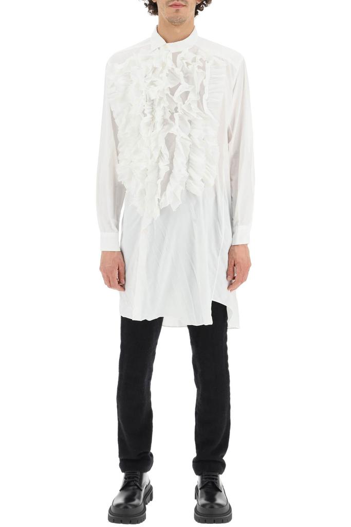 Comme des garcons homme plus ruffled long asymmetric shirt商品第2张图片规格展示