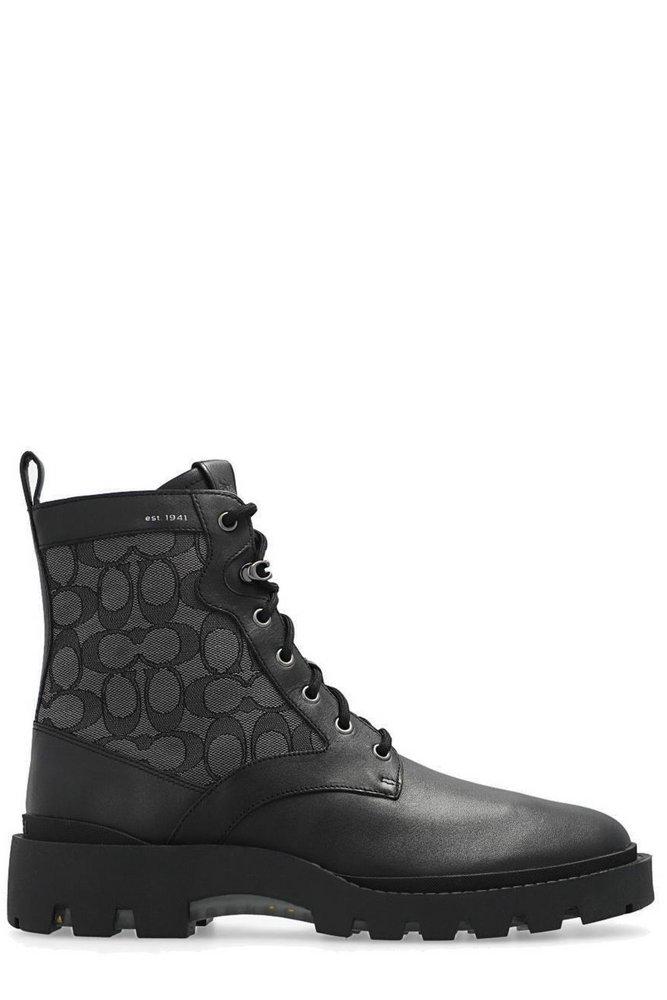 Coach Citysole Monogram Pattern Lace-Up Boots商品第1张图片规格展示