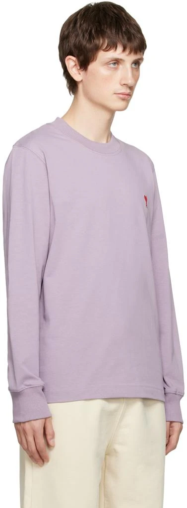 商品AMI|Purple Ami de Cœur Long Sleeve T-Shirt,价格¥477,第2张图片详细描述