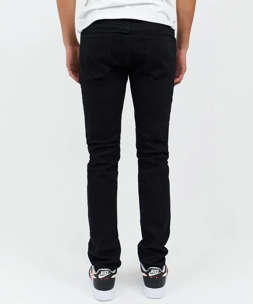 商品Reason Clothing|Samuel Patched Slim Black Denim Jeans,价格¥75,第2张图片详细描述