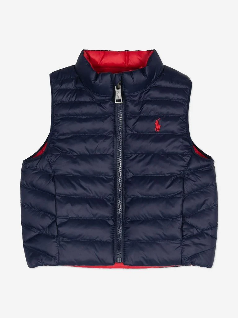 商品Ralph Lauren|Ralph Lauren Boys Reversible Gilet in Navy,价格¥711,第3张图片详细描述