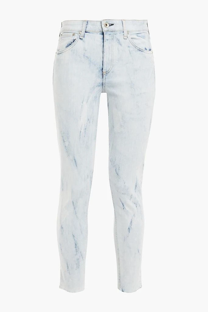 商品Rag & Bone|Cate cropped bleached mid-rise skinny jeans,价格¥293,第3张图片详细描述