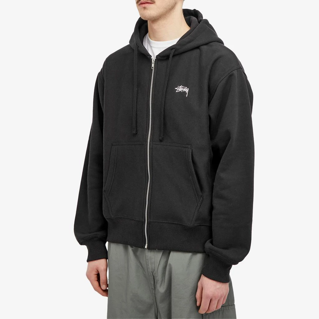 商品STUSSY|Stussy Stock Logo Zip Hoodie,价格¥1323,第2张图片详细描述