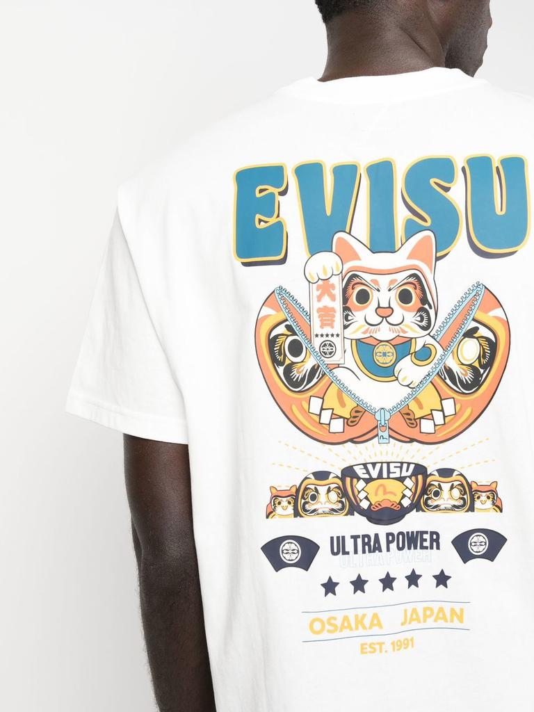 EVISU Cotton logo t-shirt商品第2张图片规格展示