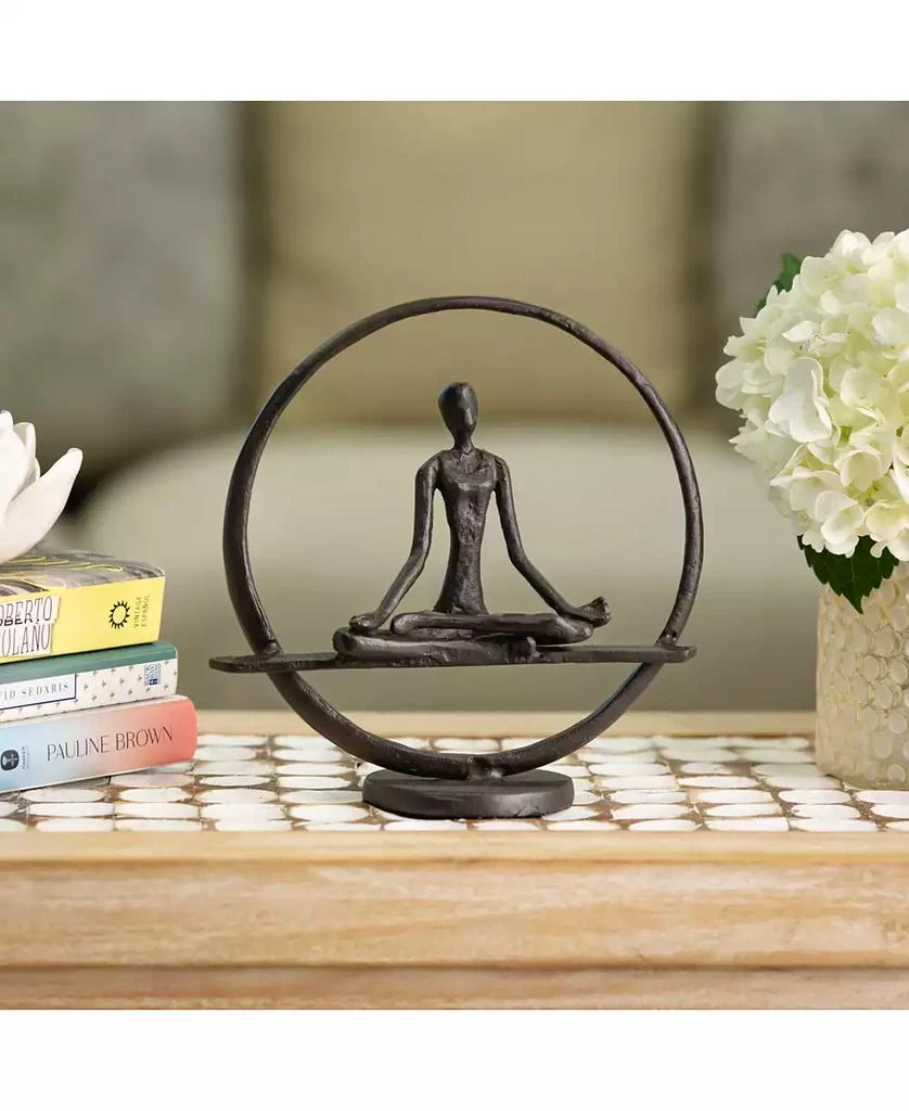 商品Danya B|Yoga Meditation Circle Cast Iron Sculpture,价格¥299,第4张图片详细描述