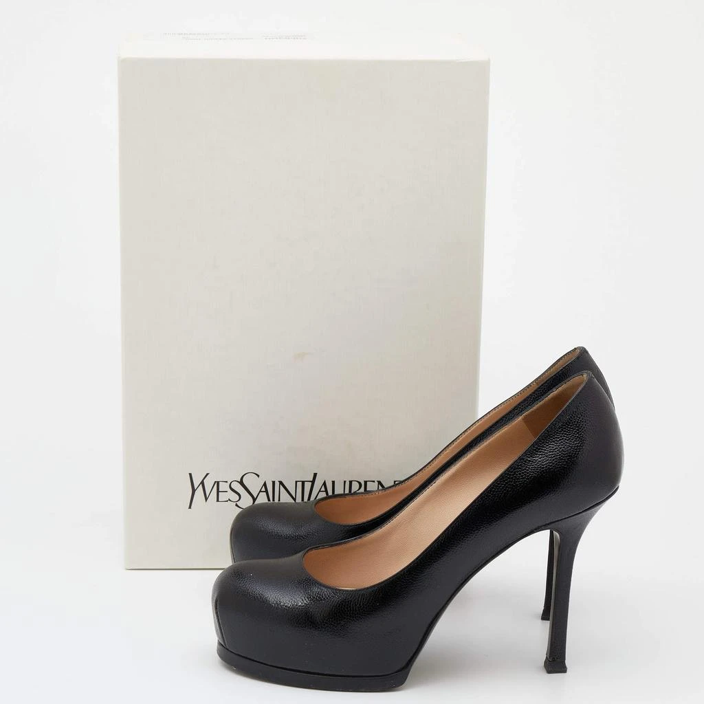 Yves Saint Laurent Black Leather Tribtoo Platform Pumps Size 36 商品