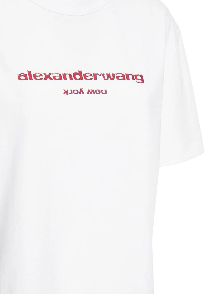 商品Alexander Wang|Logo Printed Cotton Jersey T-shirt,价格¥1495,第3张图片详细描述