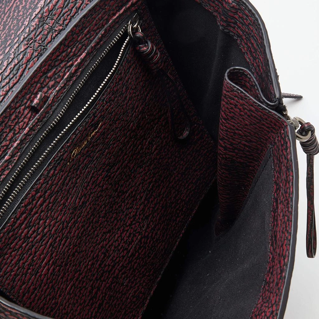 3.1 Phillip Lim Burgundy Black Textured Leather Pashli Backpack 商品