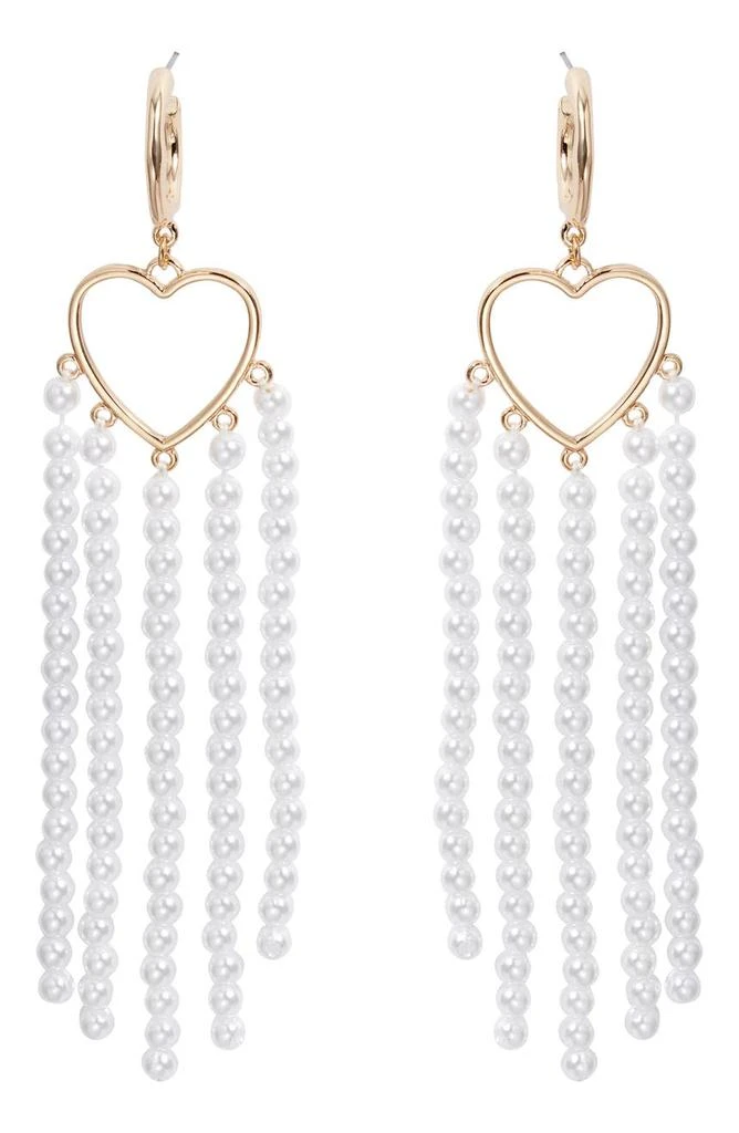 商品8 Other Reasons|Faux Pearl Curtain Heart Earrings,价格¥80,第1张图片