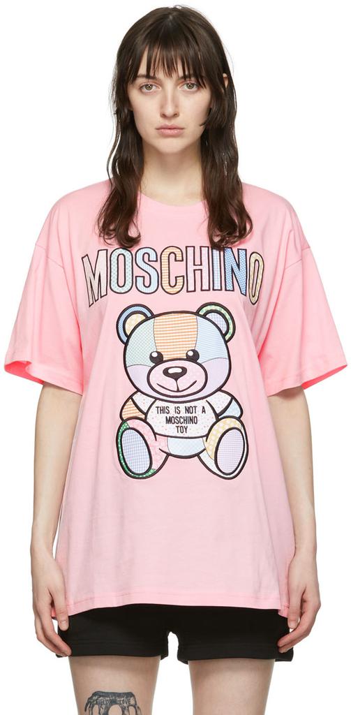 Pink Cotton T-Shirt商品第1张图片规格展示