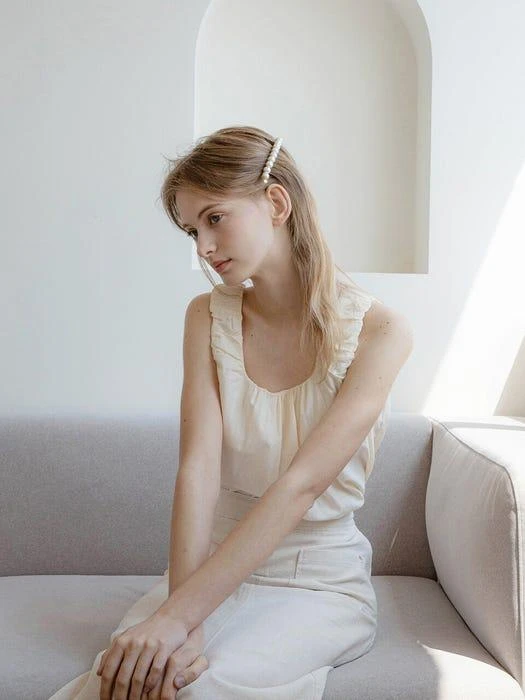 商品Jean Paul Clarisse|Cotton Pearl Pin,价格¥524,第2张图片详细描述