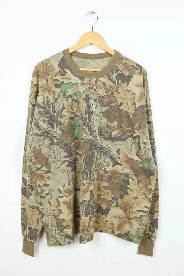 商品Urban Outfitters|Vintage Long Sleeve Camo Tee 011,价格¥483,第1张图片