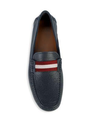 商品Bally|Waltec Pebbled Leather Loafers,价格¥2065,第7张图片详细描述