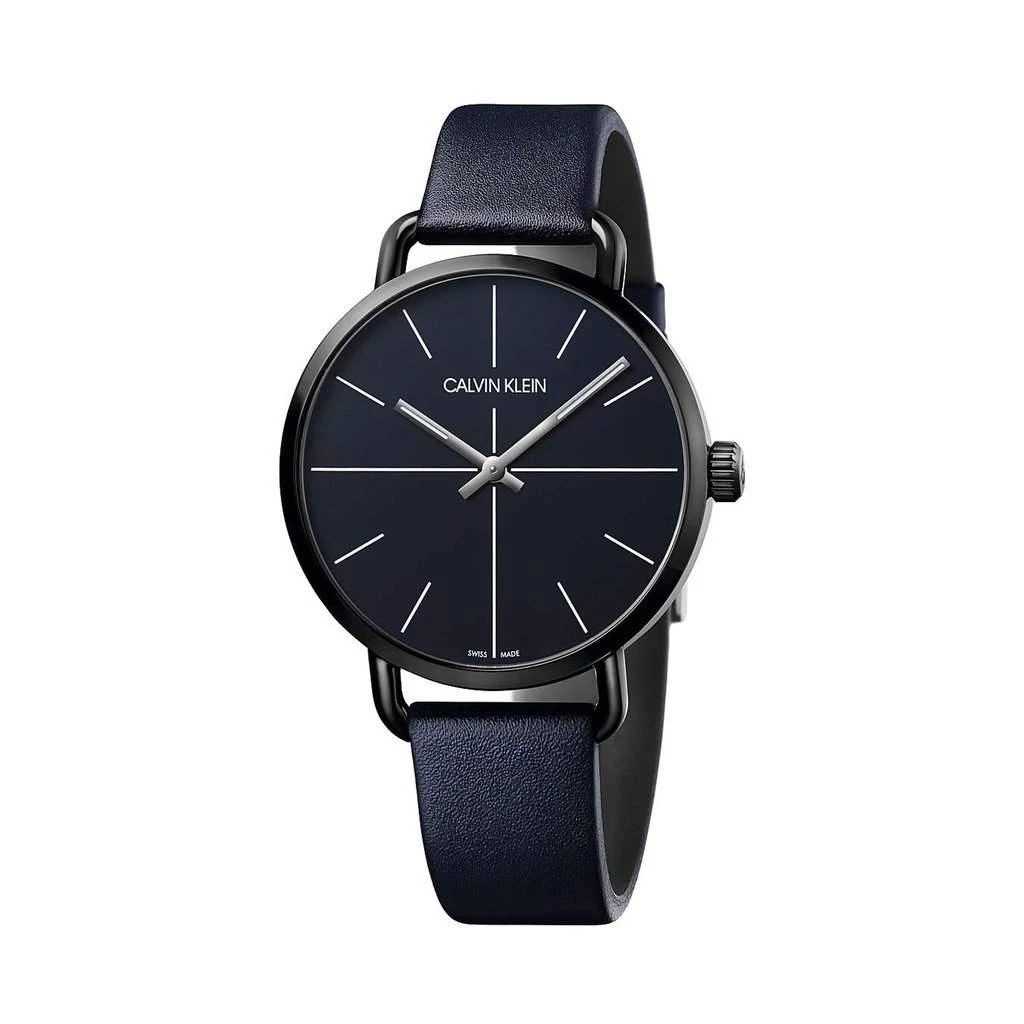 商品Calvin Klein|Calvin Klein Quartz Leather Strap Watches,价格¥762,第4张图片详细描述